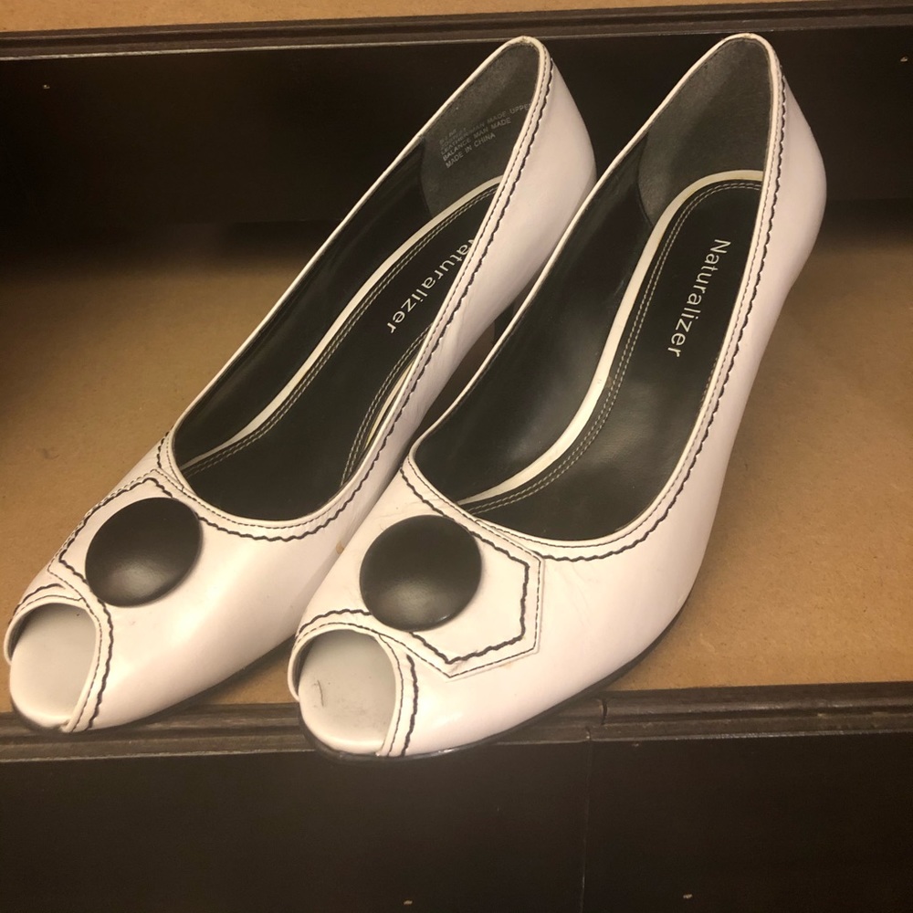 White pumps
